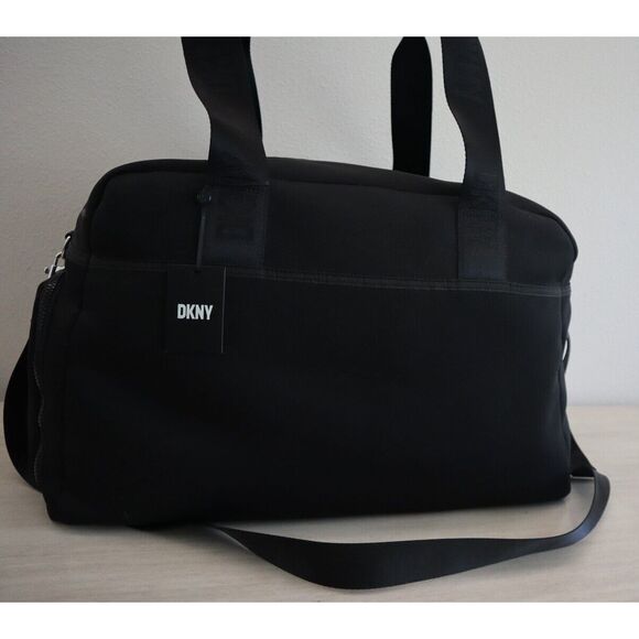 DKNY R11XDM60 Unisex Large Black Suzie Weekender Duffle Travel Bag - Picture 6 of 11